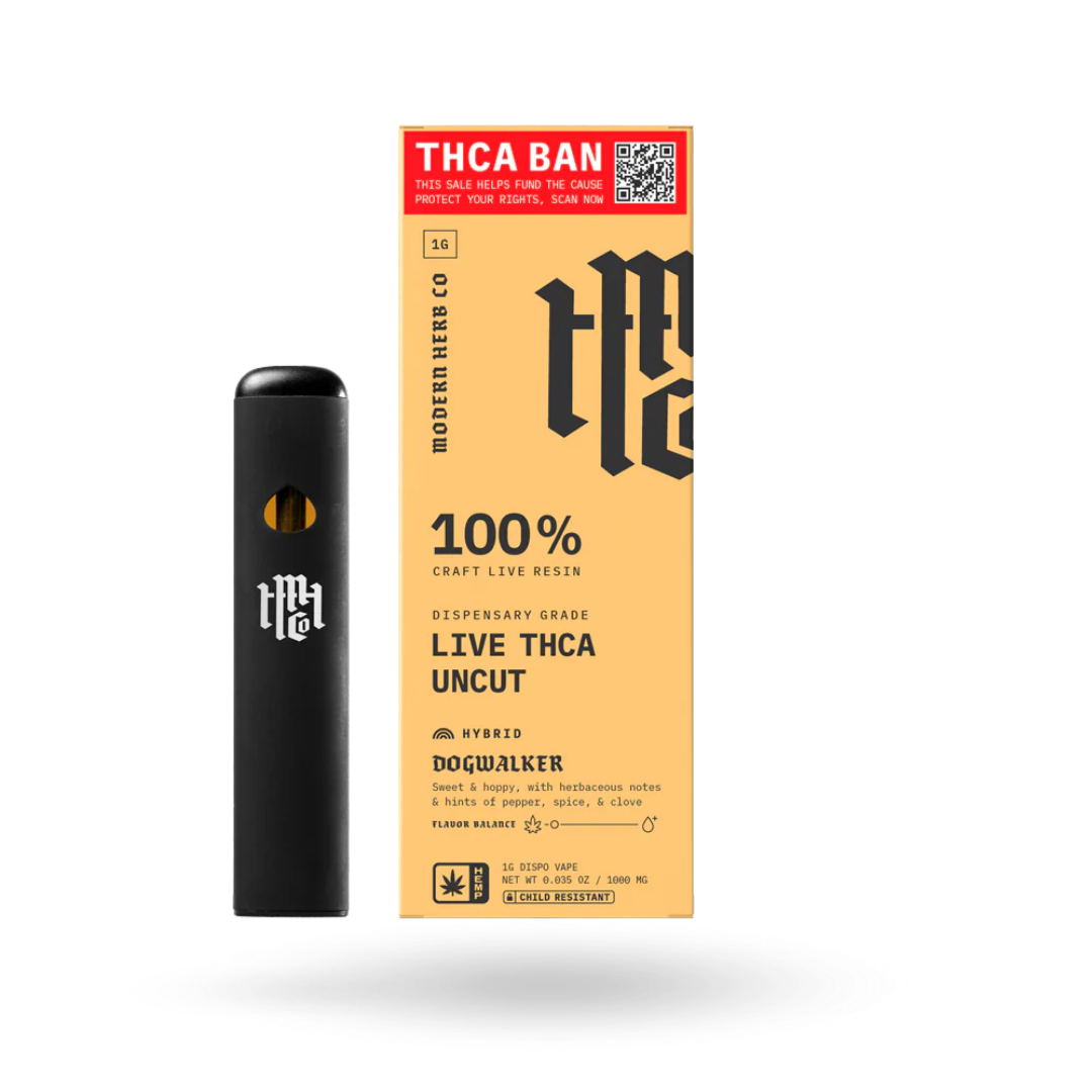 Modern Herb Co. | Live THCa Uncut Disposable | 1 gram / Hybrid/Dogwalker